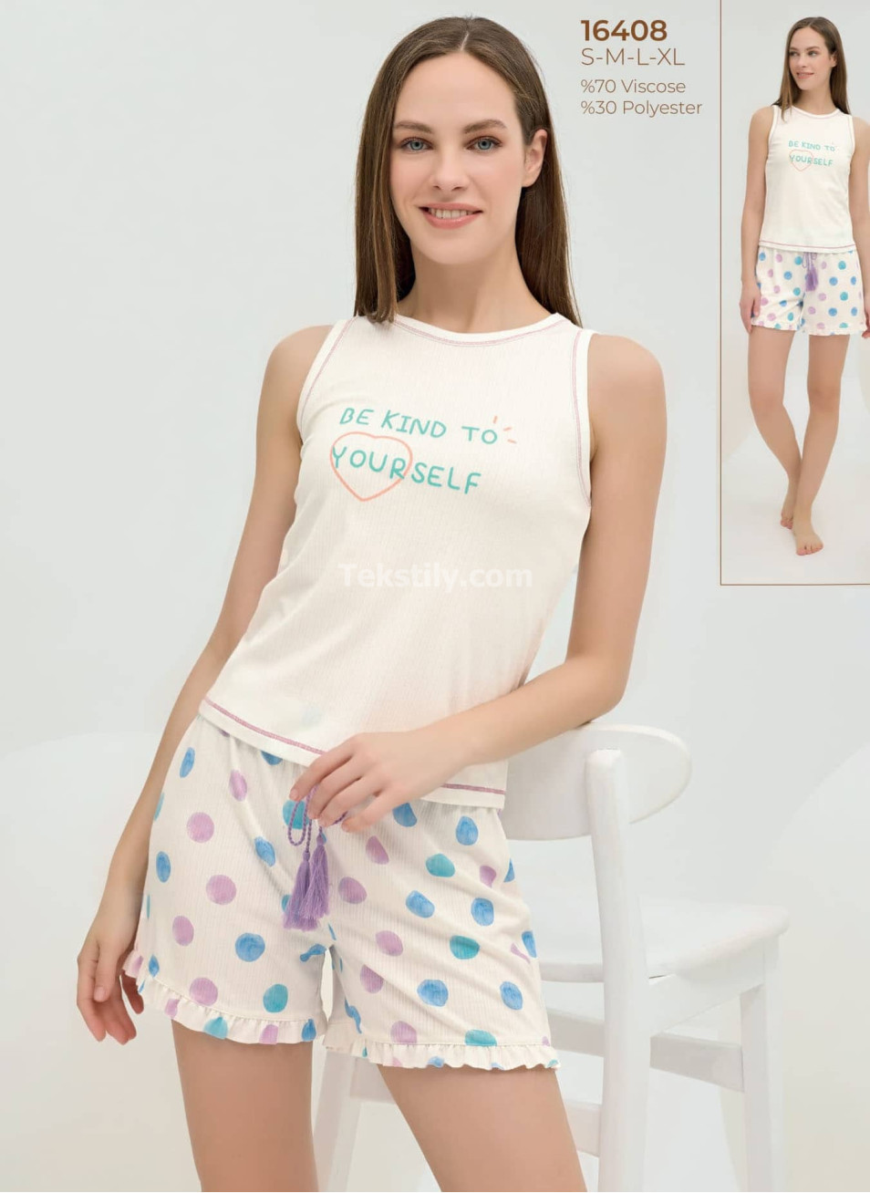 Женский комплект с шортами Sevim 2025 (S+M+L+XL) 