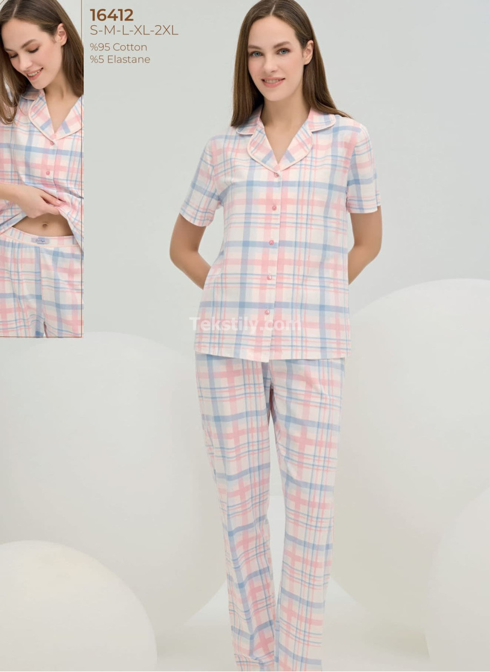Женская пижама (S+M+L+XL+2XL) Sevim 2025