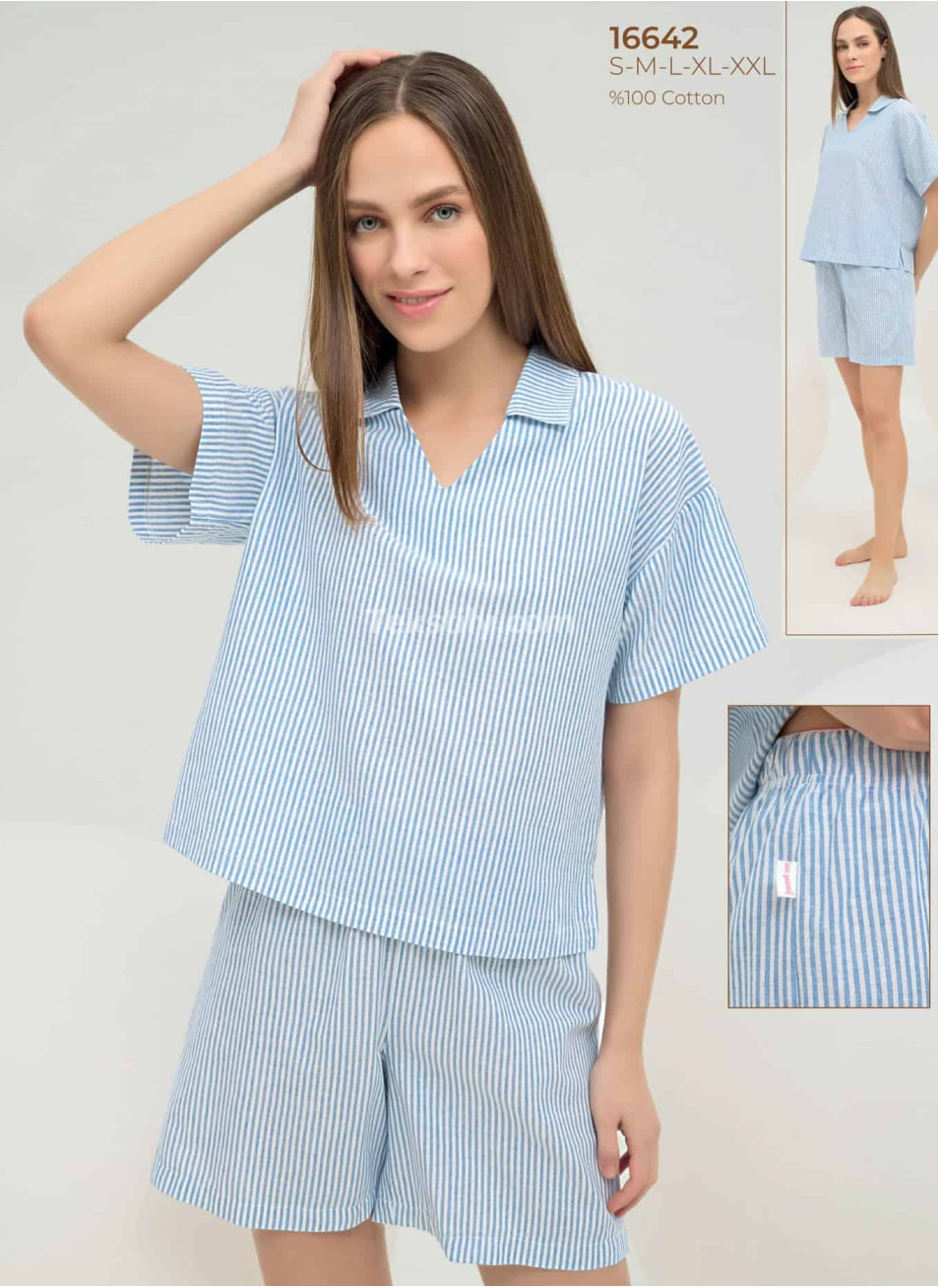 Женский комплект с шортами Sevim 2025 (S+M+L+XL+2XL) 