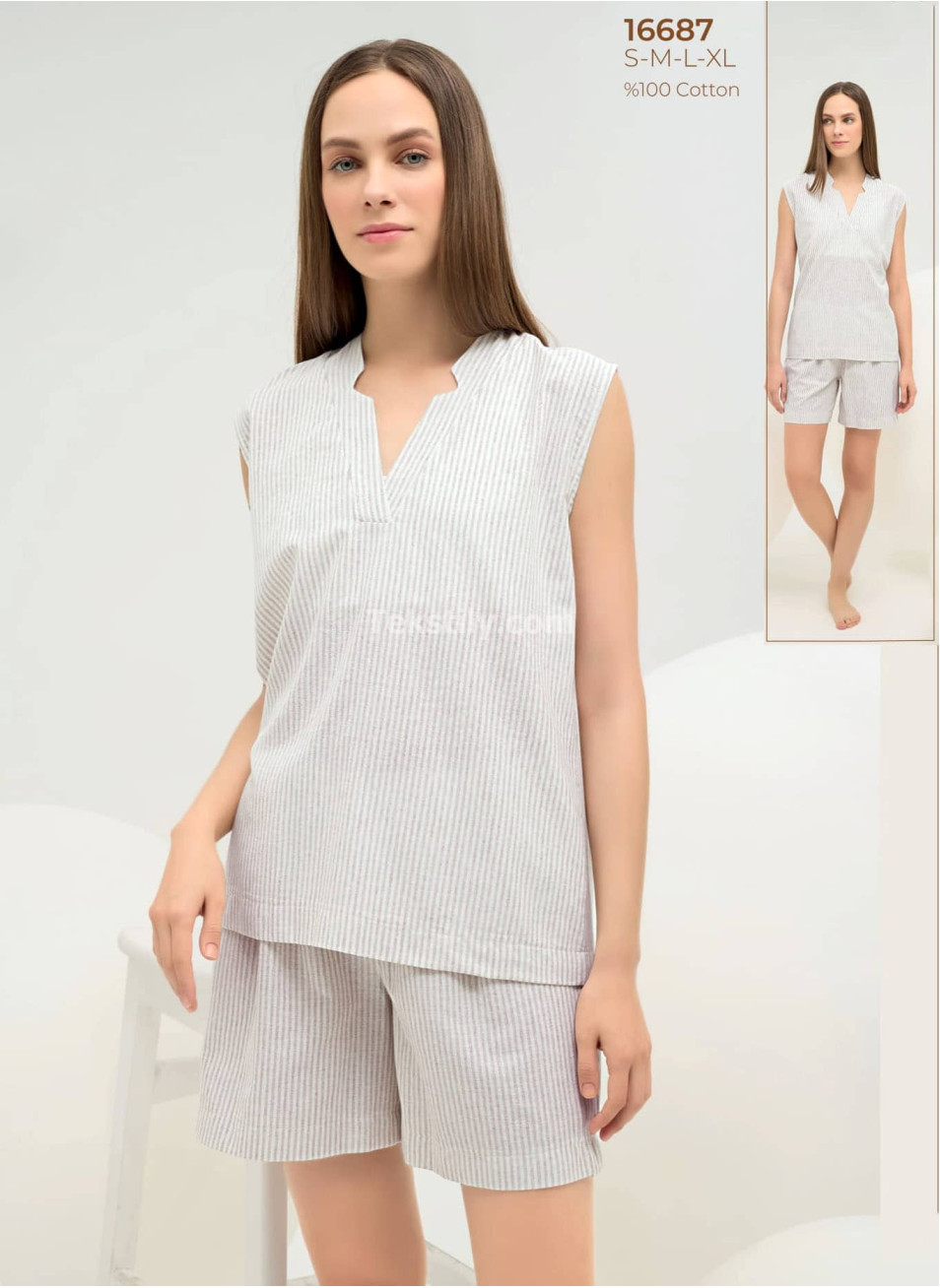 Женский комплект с шортами Sevim 2025 (S+M+L+XL) 