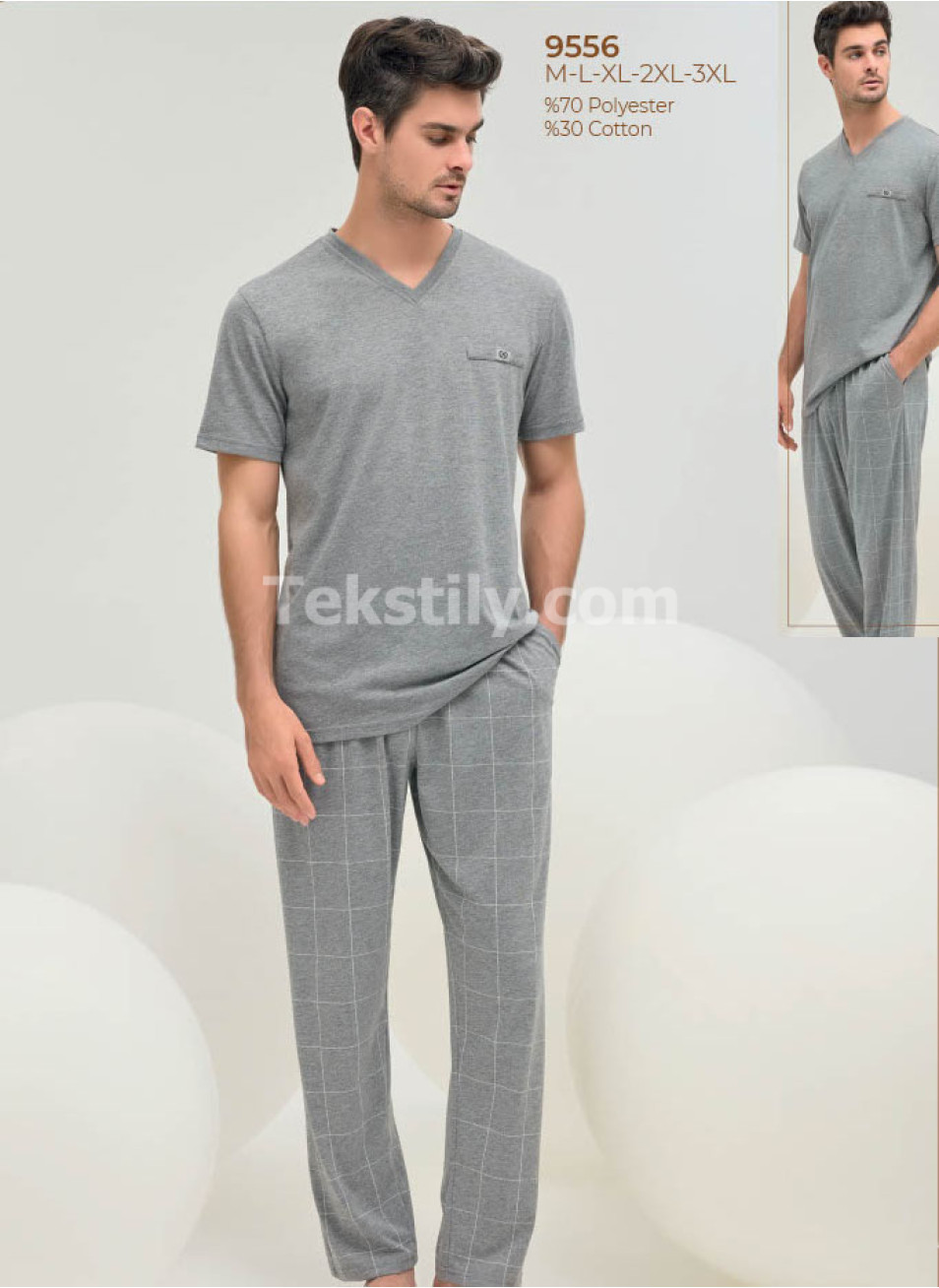Пижама Мужская Sevim 2025 (M+L+XL+2XL+3XL)