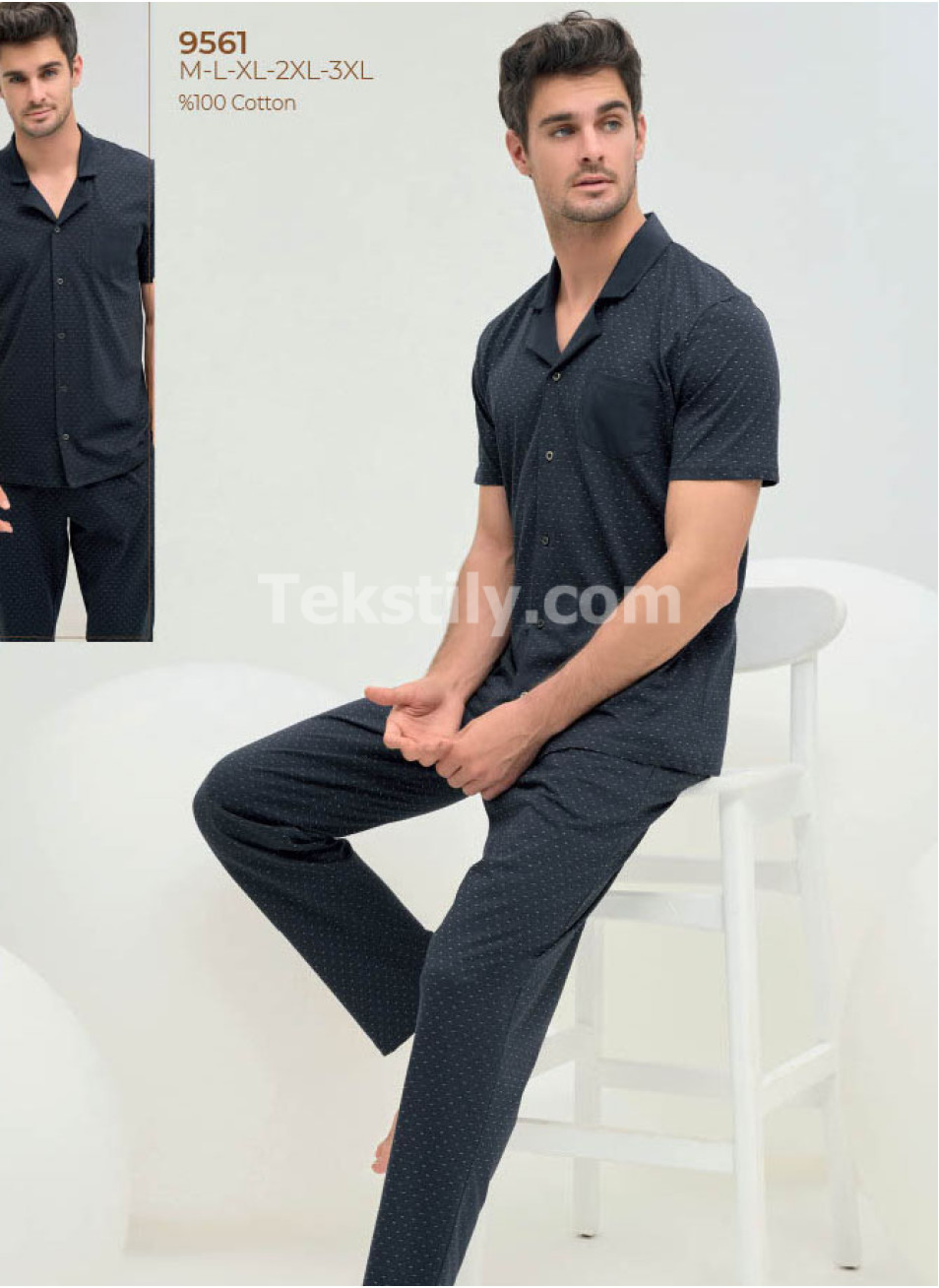 Пижама Мужская Sevim 2025 (M+L+XL+2XL+3XL)