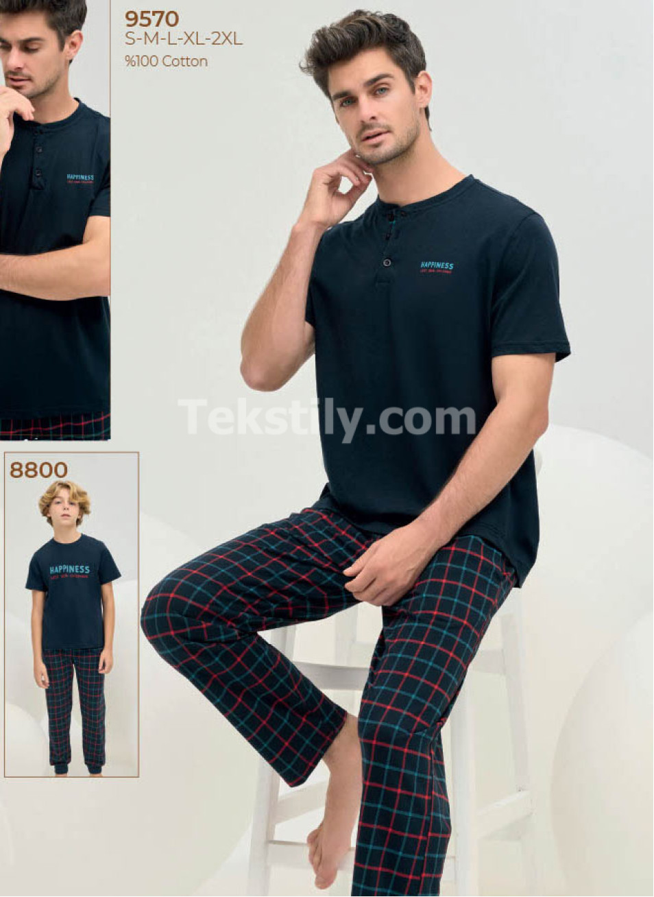 Пижама Мужская Sevim 2025 (S+M+L+XL+2XL)