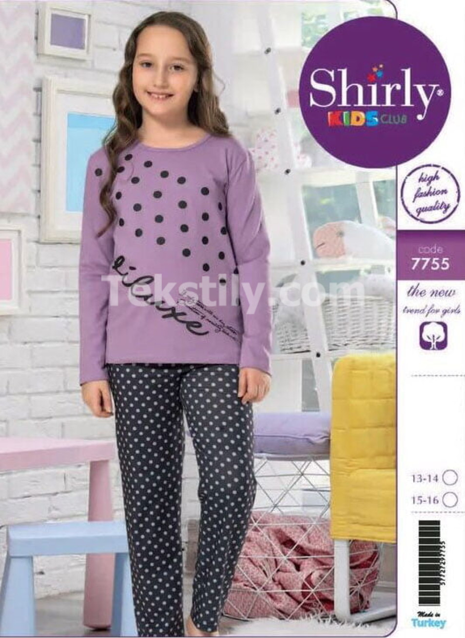 Пижама подростковая для девочек (13/14+13/14+15/16+15/16) Shirly Kids