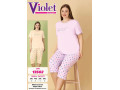 Женский комплект с капри VIOLET (3XL+4XL+5XL+6XL) Женский комплект с капри VIOLET (3XL+4XL+5XL+6XL)
