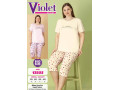 Женский комплект с капри VIOLET (3XL+4XL+5XL+6XL) Женский комплект с капри VIOLET (3XL+4XL+5XL+6XL)