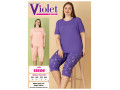 Женский комплект с капри VIOLET (3XL+4XL+5XL+6XL) Женский комплект с капри VIOLET (3XL+4XL+5XL+6XL)