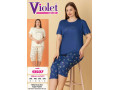 Женский комплект с капри VIOLET (3XL+4XL+5XL+6XL) Женский комплект с капри VIOLET (3XL+4XL+5XL+6XL)
