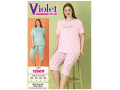 Женский комплект с капри VIOLET (3XL+4XL+5XL+6XL) Женский комплект с капри VIOLET (3XL+4XL+5XL+6XL)