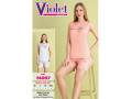Женский комплект с шортами VIOLET (M+L+XL+2XL) Женский комплект с шортами VIOLET (M+L+XL+2XL)