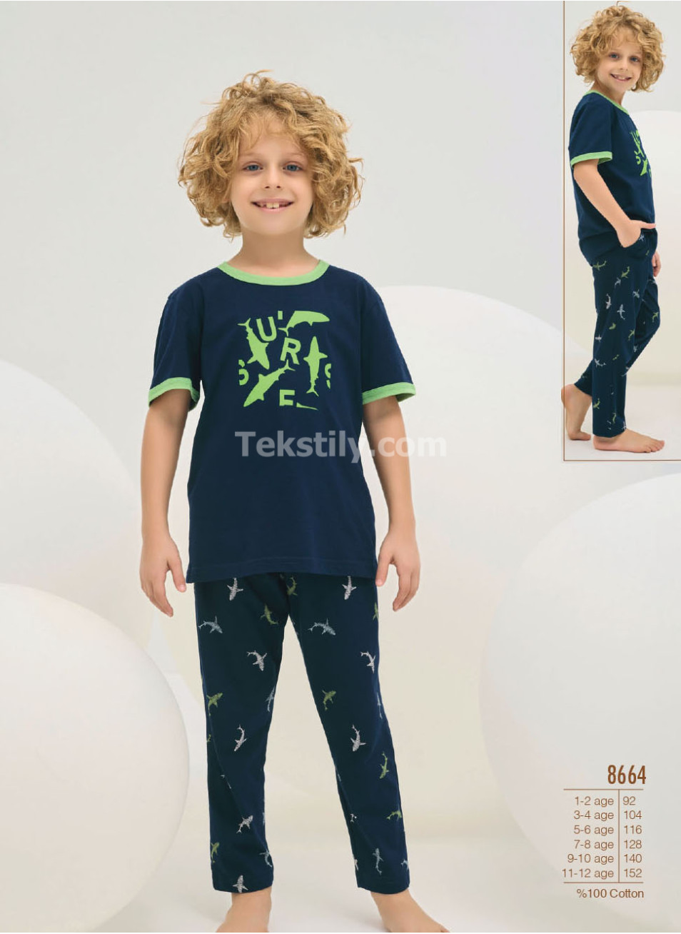 Детская пижама для мальчиков ZEY ZEY 2025 (1/2+3/4+5/6+7/8+9/10+11/12)